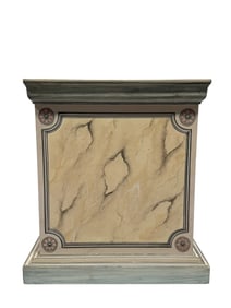Hand Painted Maitland Smith Square Pedestal