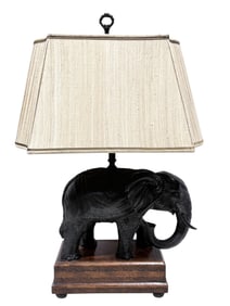 Bronze Maitland Smith Elephant Lamp
