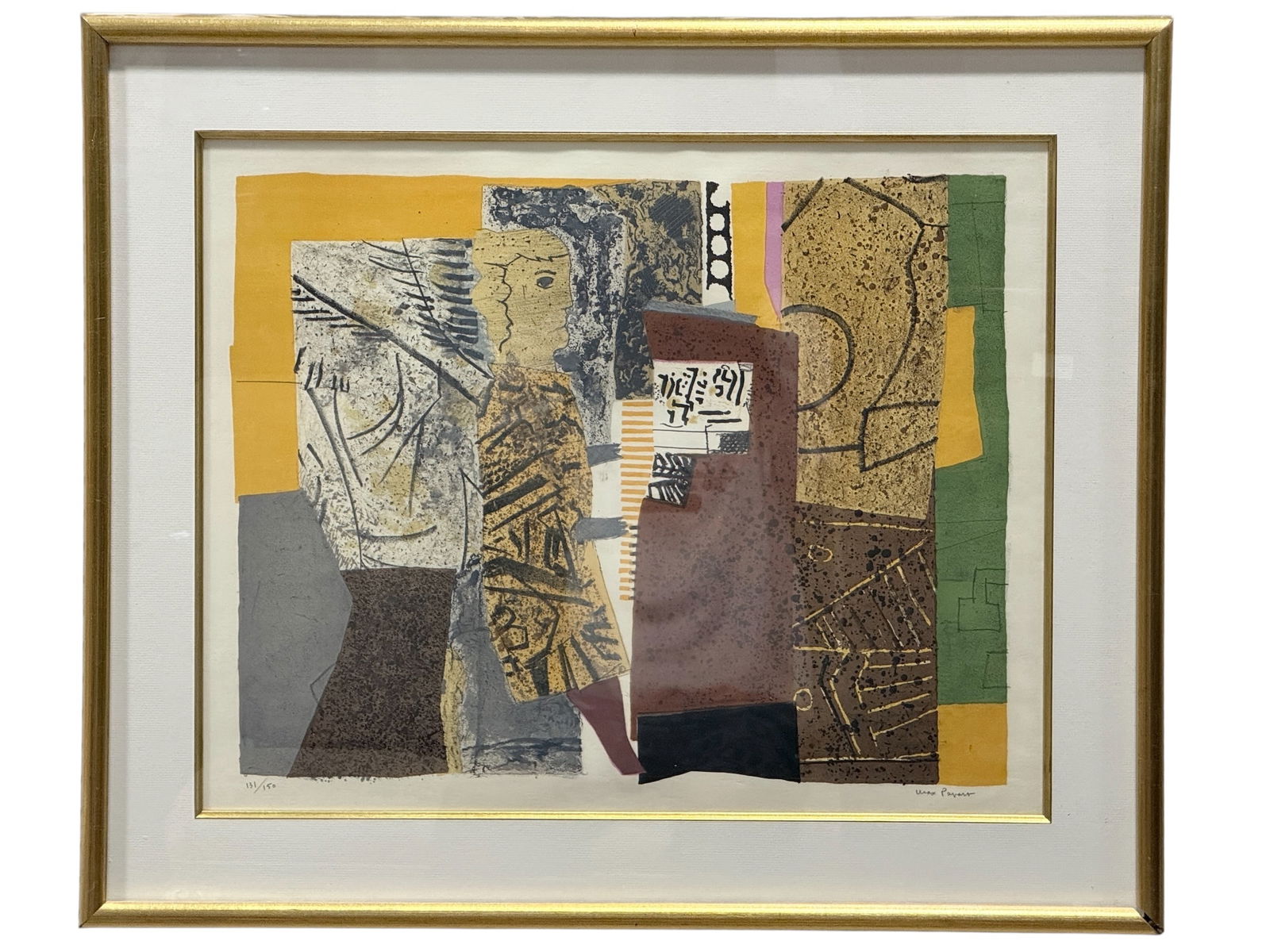 Signed Max Papart Untitled French Lithograph (1 of 5)