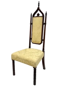 19th C. Gothic Victorian Chair