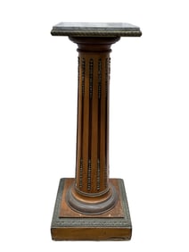19th C. French Marble Top Pedestal