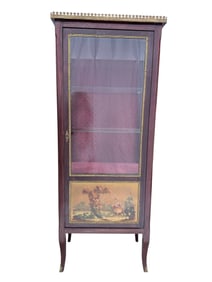 20th C. French Vernis Martin Style Display Cabinet