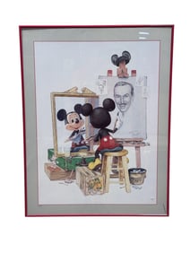 Mickey Mouse "Triple Self Portrait" Print by Charles Boyer