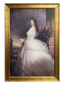 Very Large "Empress of Austria" Art Giclee on Canvas