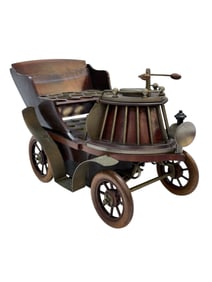 19th C. Car Cigar Holder Music Box
