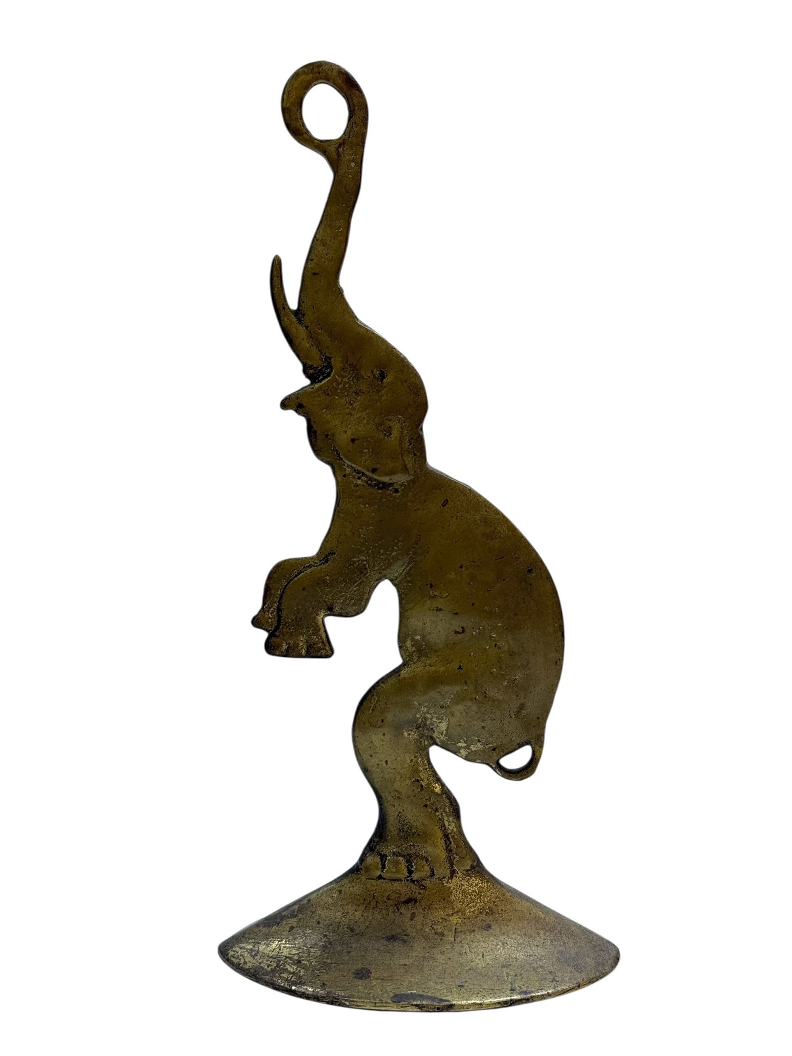English Brass Art Deco Elephant Doorstop (1 of 9)