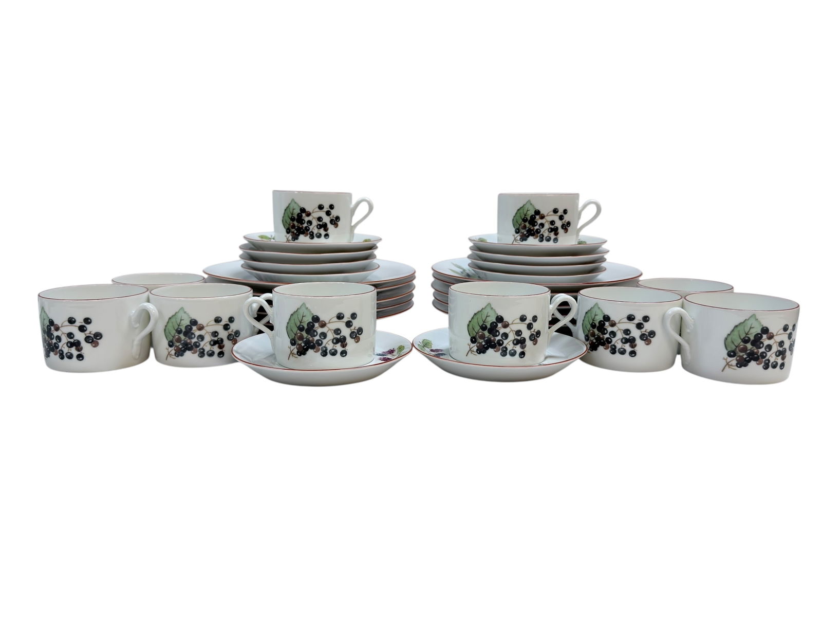 30Pc Set of Richard Ginori Plates, Teacups & Saucers (1 of 6)