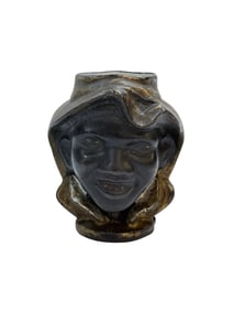 Antique A.C. Williams Cast Iron 2 Faced Black Boy Bank