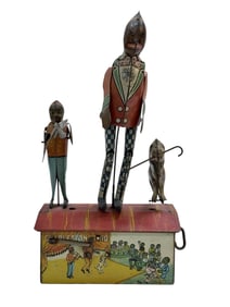 1920s Louis Marx Charleston Trio Wind up Tin Toy