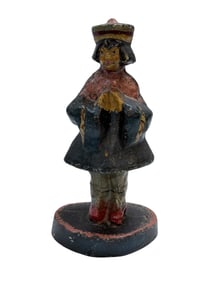 Antique Hubley Cast Iron French Maiden Doorstop