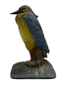 1920s Albany Foundry Cast Iron Heron Doorstop