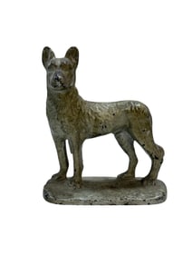 Antique Cast Iron German Shepherd Doorstop