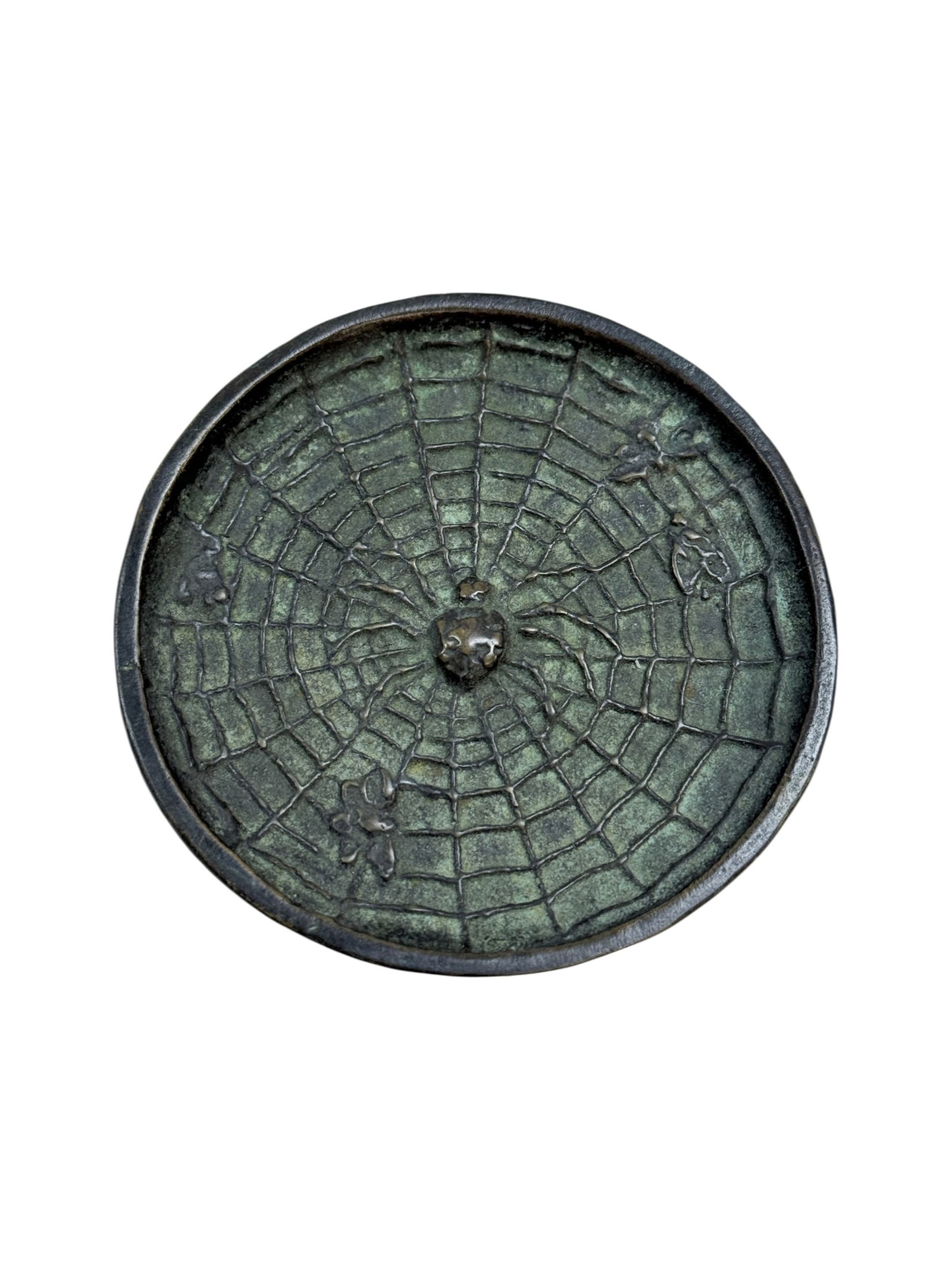 Bronze E.T. Hurley Spider & Web Tray (1 of 3)