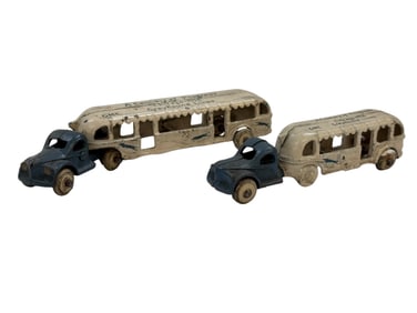 (2) Cast Iron G.M.C. Chicago World's Fair 1933 Toy Trucks