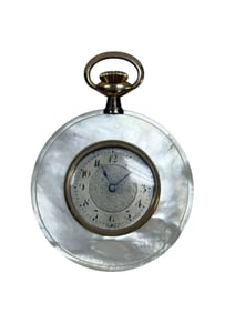 Fine 19th C. Mother of Pearl Dress Pocket Watch