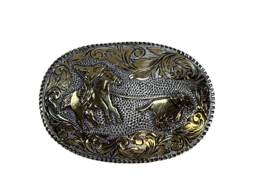 BR Westerns Sam Carlos Gold & Sterling Buckle