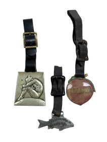 (3) Antique Watch Fobs