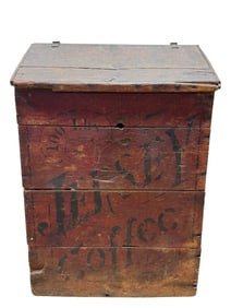 Antique "Jersey Coffee" Bin