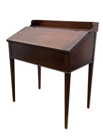 Primitive 7 Drawer Schoolmasters Desk