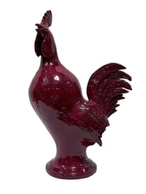 Signed Charlie Rooster Pottery Rooster