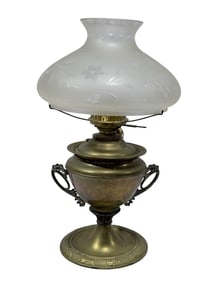 Brass Bradley & Hubbard Electrified Lamp