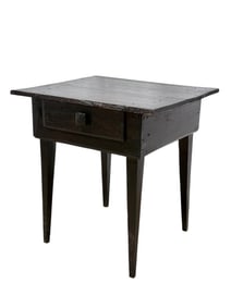 Small Primitive Dark Stained Work Table
