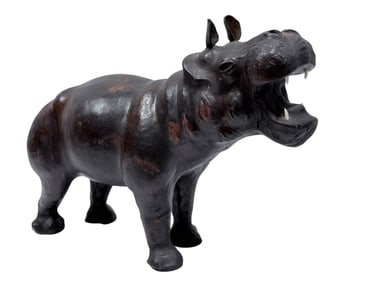 Leather Hippo Figure
