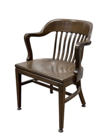 Vintage Wooden W.H. Gunlocke Chair Co. Desk Chair