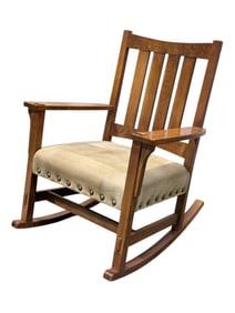 Oak Rocker in The Style of Stickley