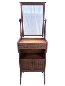 Antique Victorian Oak Shaving Stand