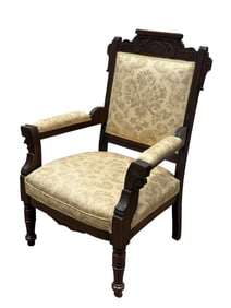 Antique Mahogany Eastlake Arm Chair