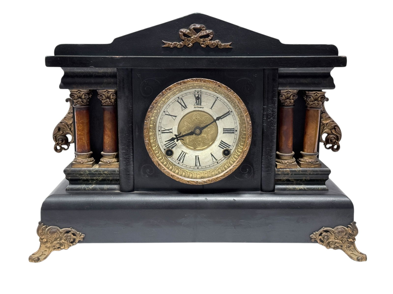 Antique Sessions Mantel Clock (1 of 11)
