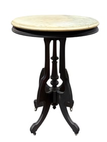 Antique Victorian Marble Top Parlor Table