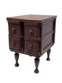 Vintage 4 Drawer Sewing Box on Legs