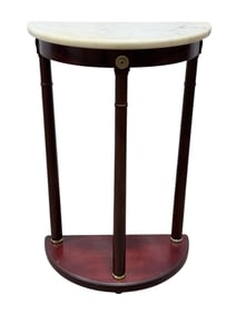 Bomby Co. Demilune Marble Top Console Table