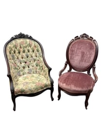 (2) Antique Victorian Era Chairs