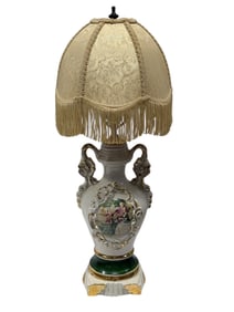 Fragonard Porcelain Table Lamp