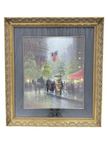 Signed G. Harvey "A Breakfast Out" Limited Edition Lithograph