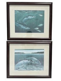 Pair of H.P. Peeble Fish Prints
