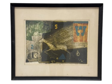 Signed Robert Wengatz "Sign of the Flying Hobby Horse" Print