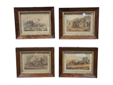 Set of 4 English Arthur Ackermann London Framed Prints