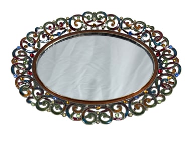Jay Strongwater Style Vanity Trinket Tray
