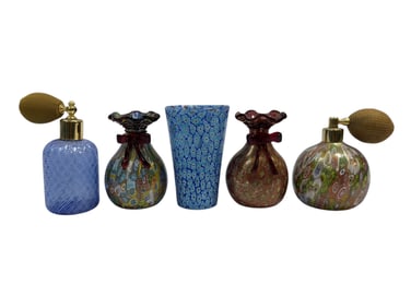 (5) Murano Glass Pieces