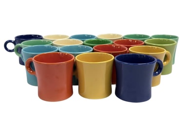 Group of 18 Fiestaware Cups/Mugs