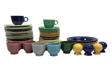 Large Lot of Vintage Fiestaware (51Pcs)