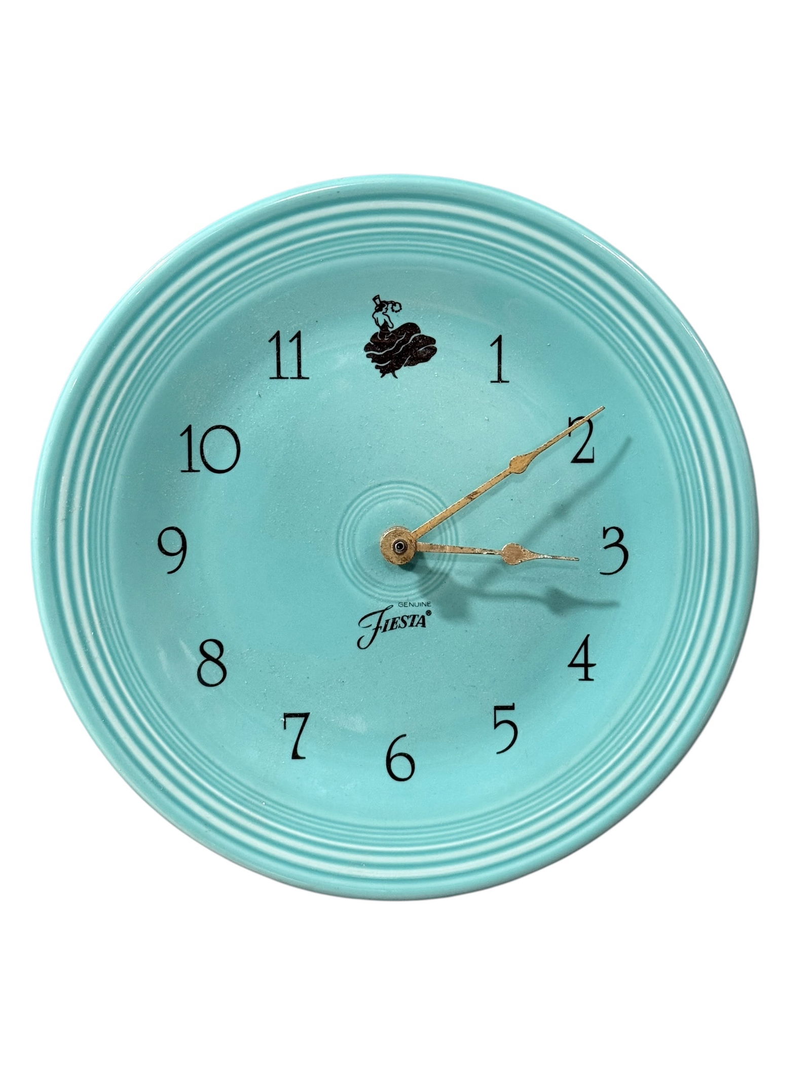 Homer Laughlin Fiesta Seamist Wall Clock (1 of 4)