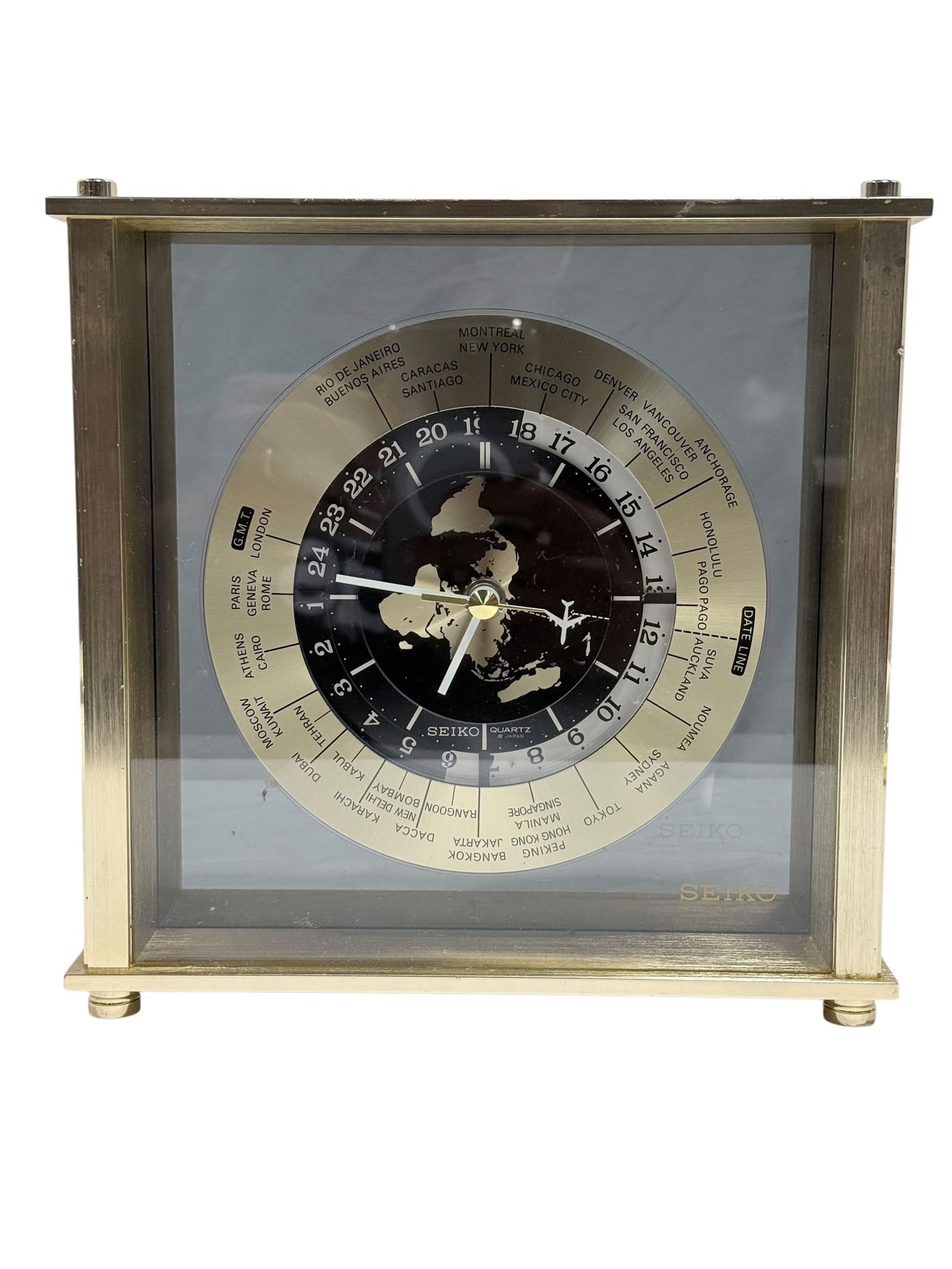 Seiko Quartz World Time Zone Desk Clock (1 of 9)