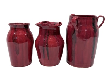 (3) Signed Vicki Miller Pottery Pieces