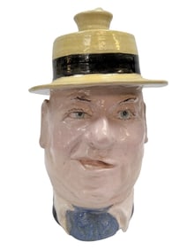 Signed Craghead Pottery Winston Churchill Jug