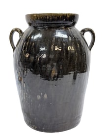 Signed Benjamin Becham Crawford County 3 Gal Crock